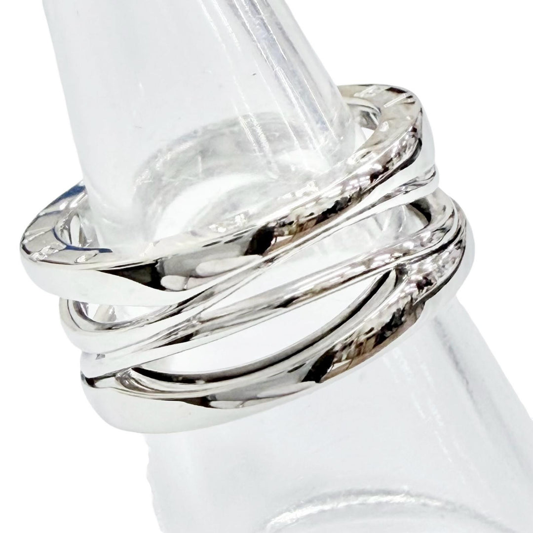 Excellent BVLGARI Ring ring B.zero1 Design Legend 3-Band Ring Whitegold 750 mens