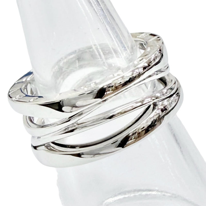 Excellent BVLGARI Ring ring B.zero1 Design Legend 3-Band Ring Whitegold 750 mens