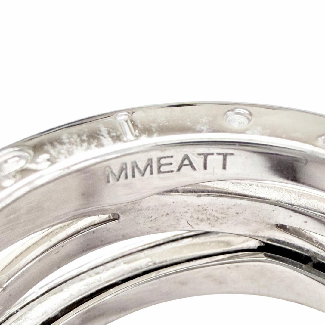 Excellent BVLGARI Ring ring B.zero1 Design Legend 3-Band Ring Whitegold 750 mens