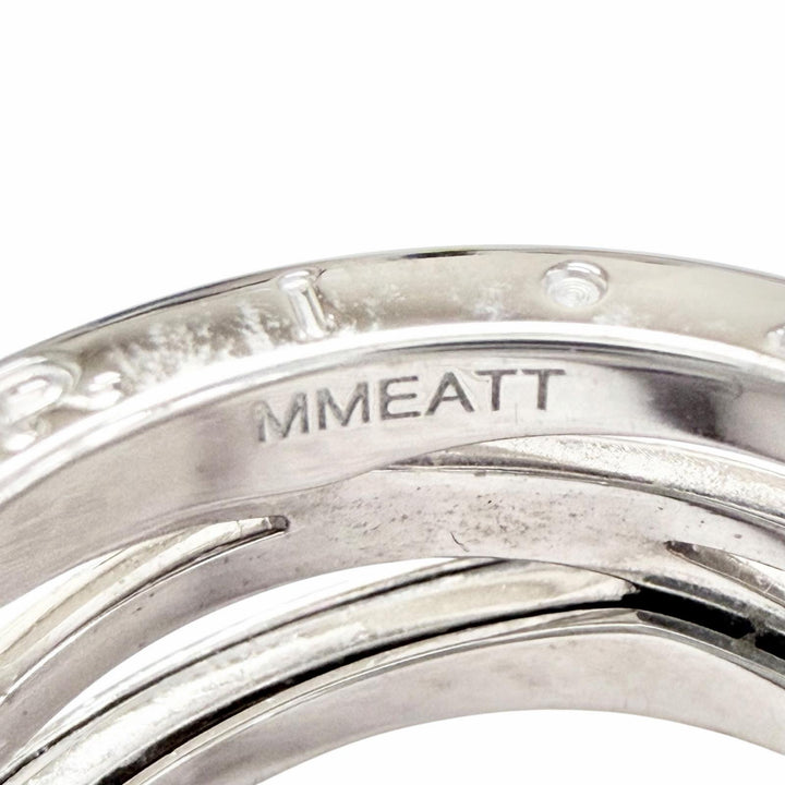 Excellent BVLGARI Ring ring B.zero1 Design Legend 3-Band Ring Whitegold 750 mens