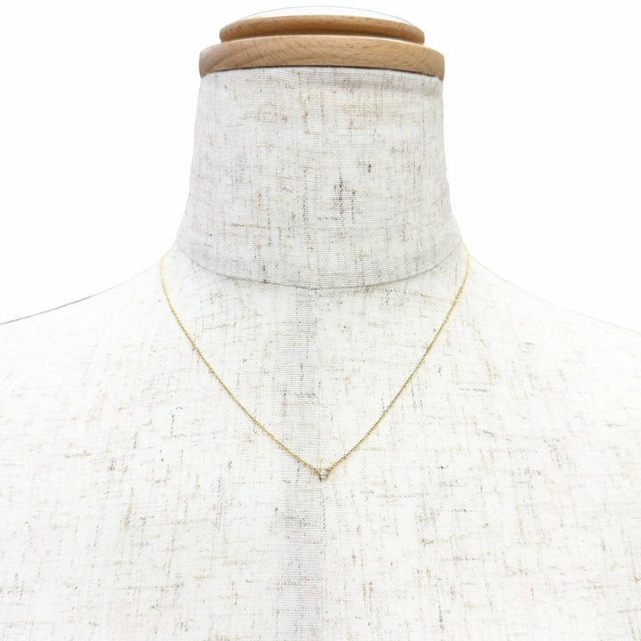 Great TIFFANY&Co. Necklace By the yard 1P diamond setting diameter approximately