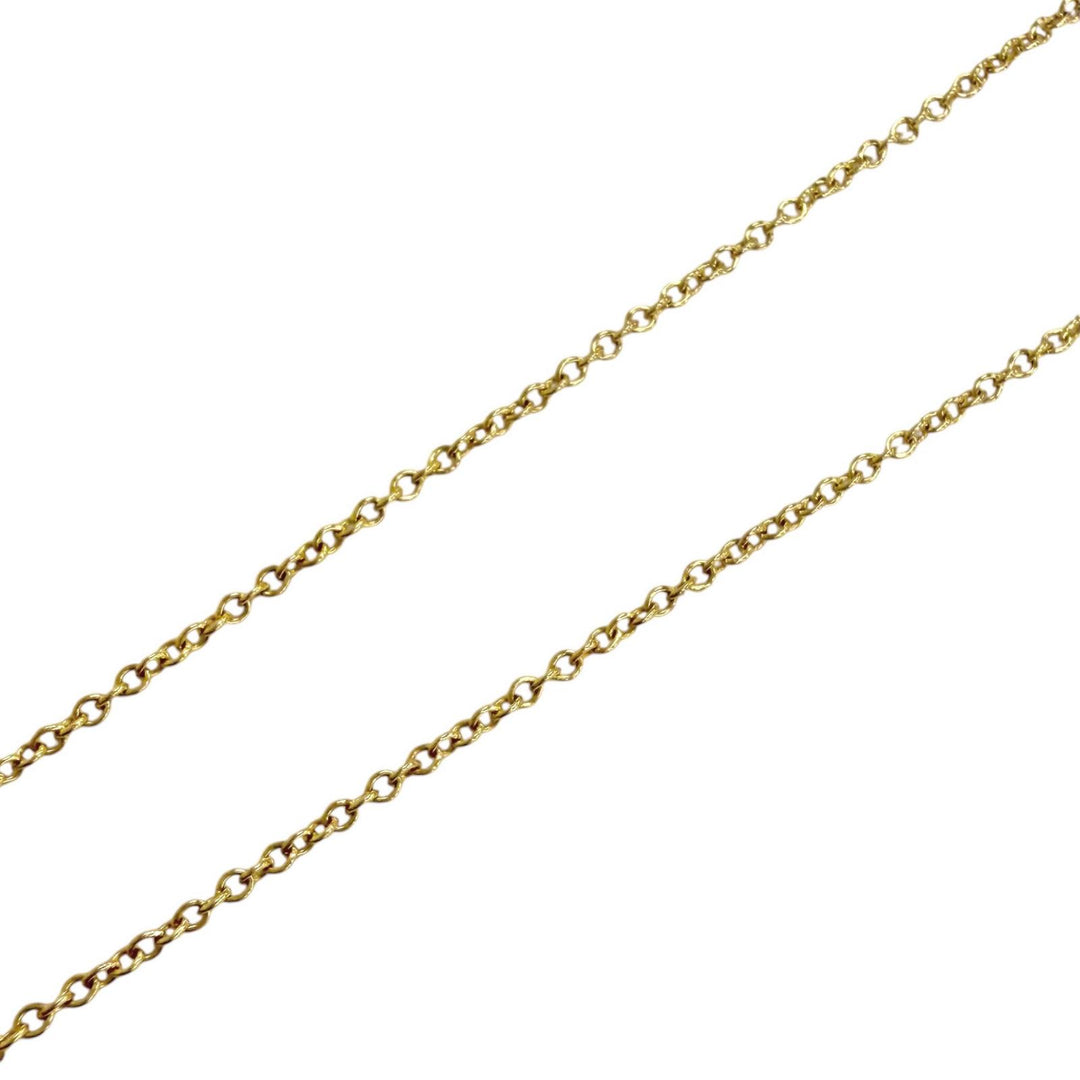 Great TIFFANY&Co. Necklace By the yard 1P diamond setting diameter approximately
