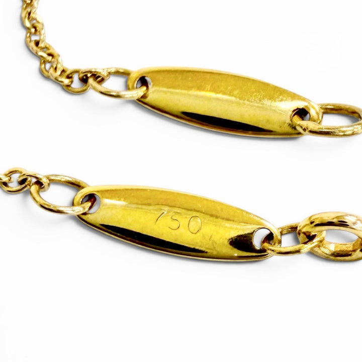Great TIFFANY&Co. Necklace By the yard 1P diamond setting diameter approximately