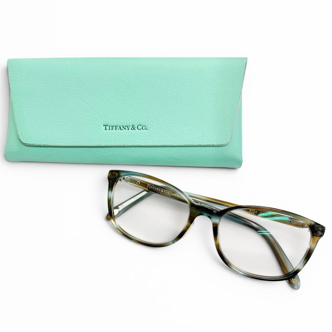 Very Good TIFFANY&Co. Glasses Rhinestone and pearl embellishment TF2109