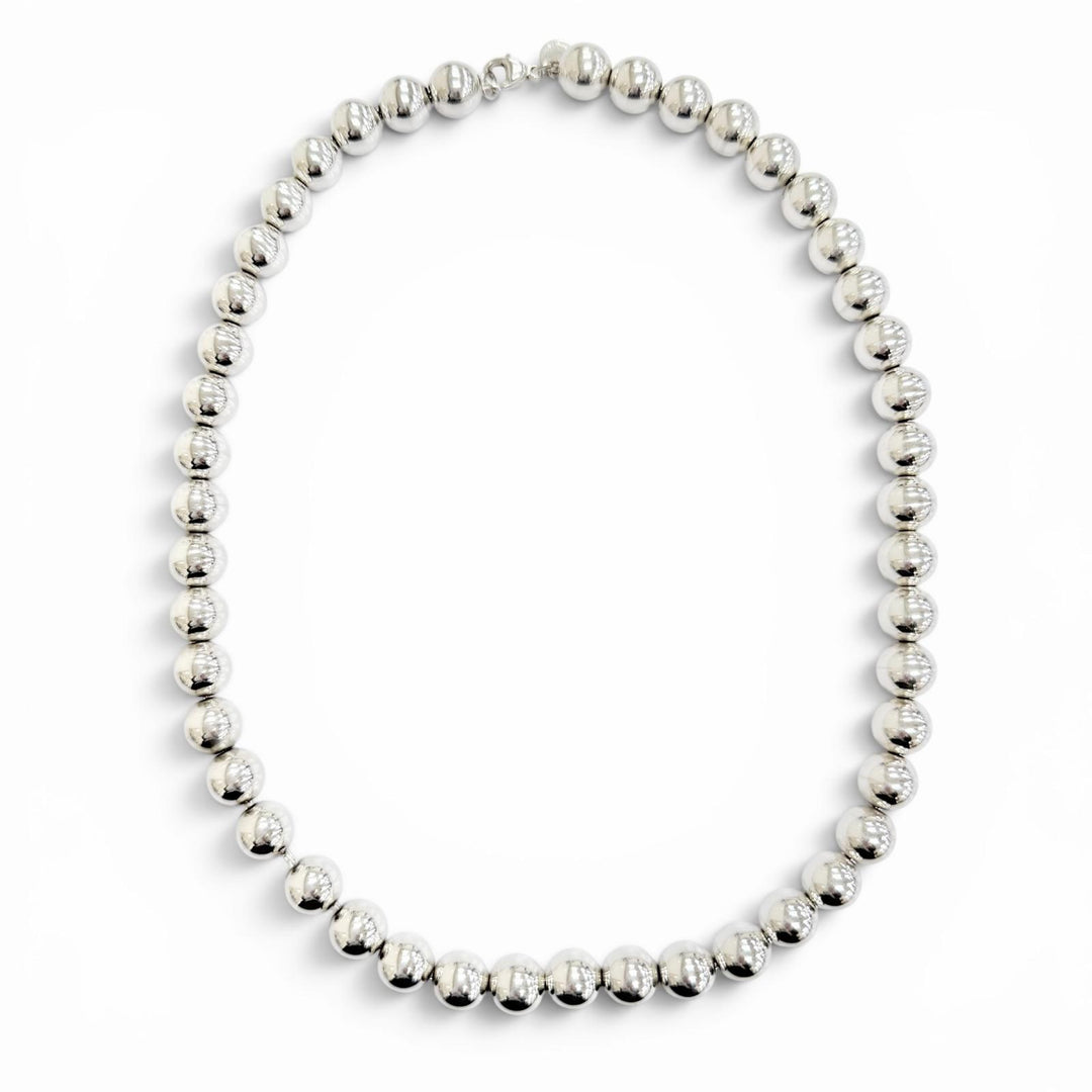Great TIFFANY&Co. Necklace Hardware ball Necklace Silver 925 Women