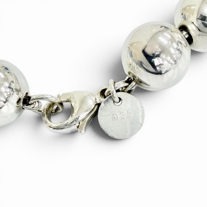 Great TIFFANY&Co. Necklace Hardware ball Necklace Silver 925 Women