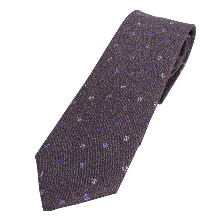 Pristine BVLGARI tie Overall handle Purple silk mens