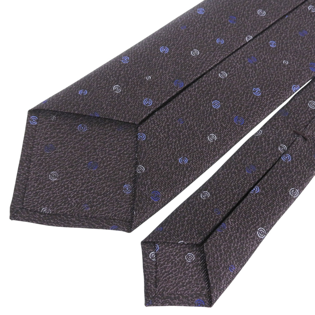 Pristine BVLGARI tie Overall handle Purple silk mens