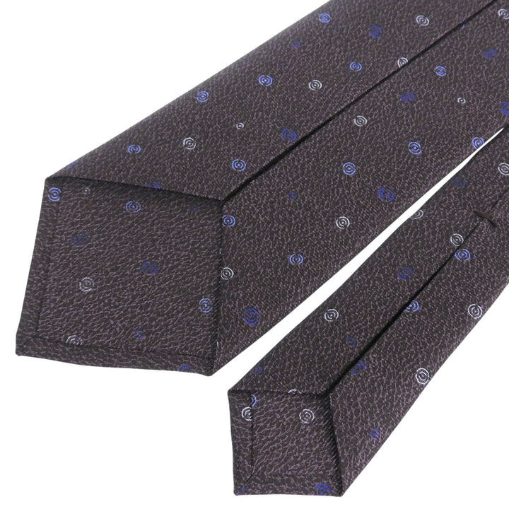 Pristine BVLGARI tie Overall handle Purple silk mens