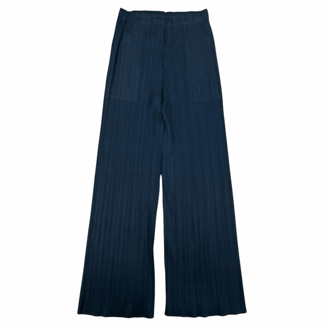 Pristine PLEATS PLEASE Pants Pleated Green blue polyester Women 3 PP51JF144