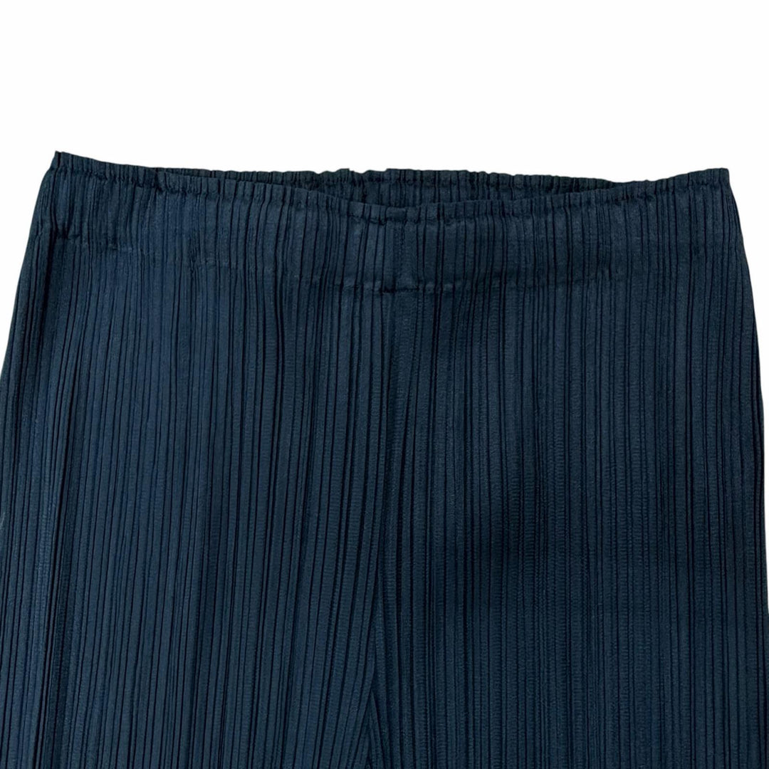 Pristine PLEATS PLEASE Pants Pleated Green blue polyester Women 3 PP51JF144