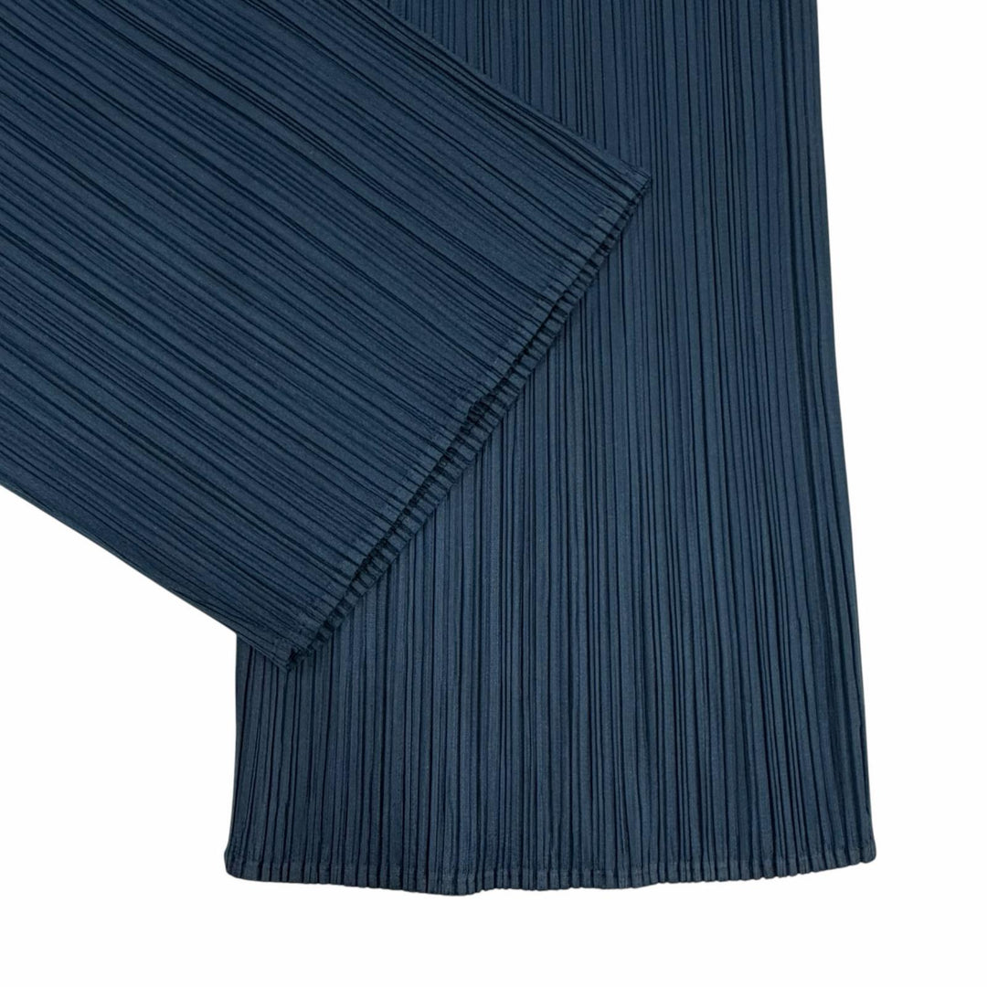 Pristine PLEATS PLEASE Pants Pleated Green blue polyester Women 3 PP51JF144