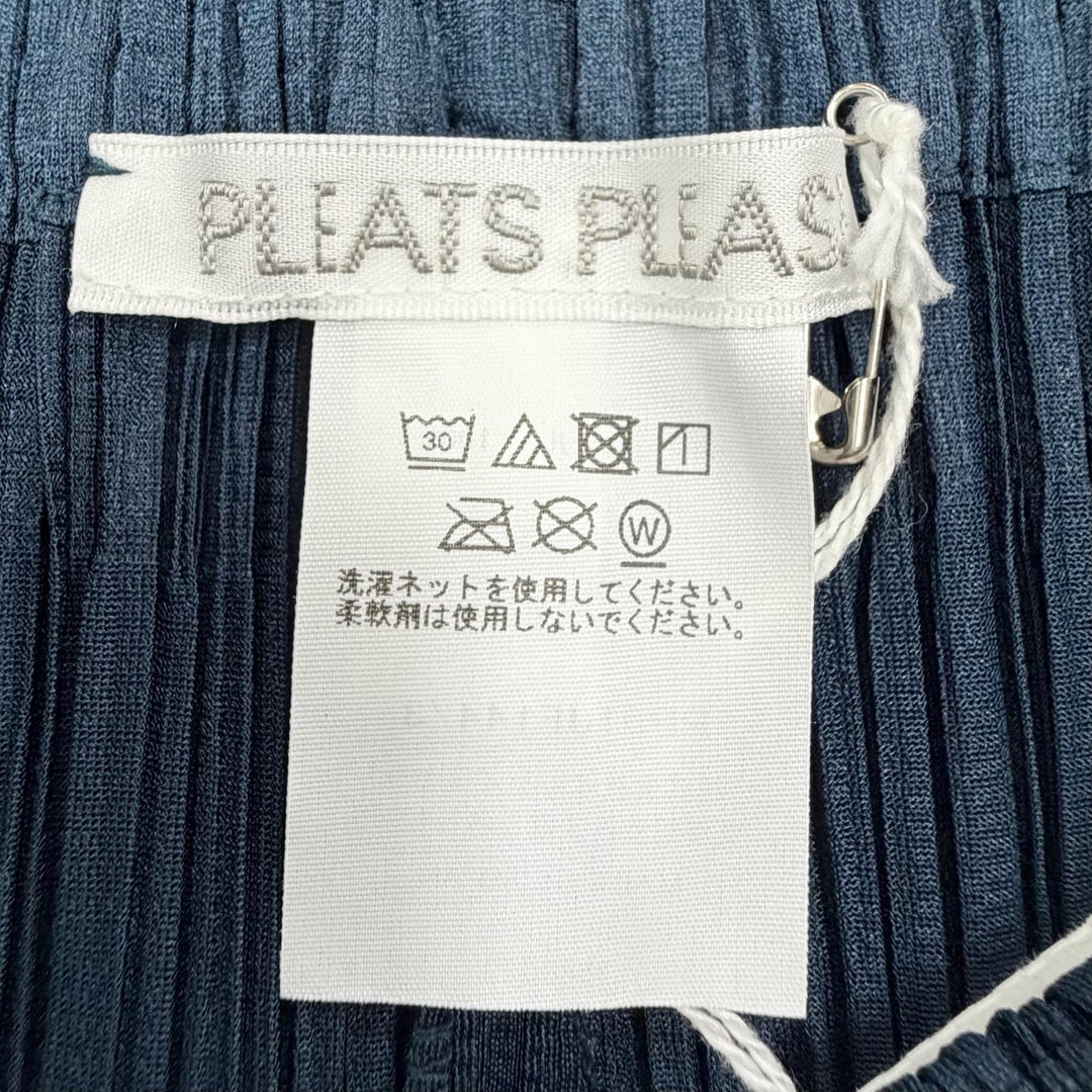 Pristine PLEATS PLEASE Pants Pleated Green blue polyester Women 3 PP51JF144
