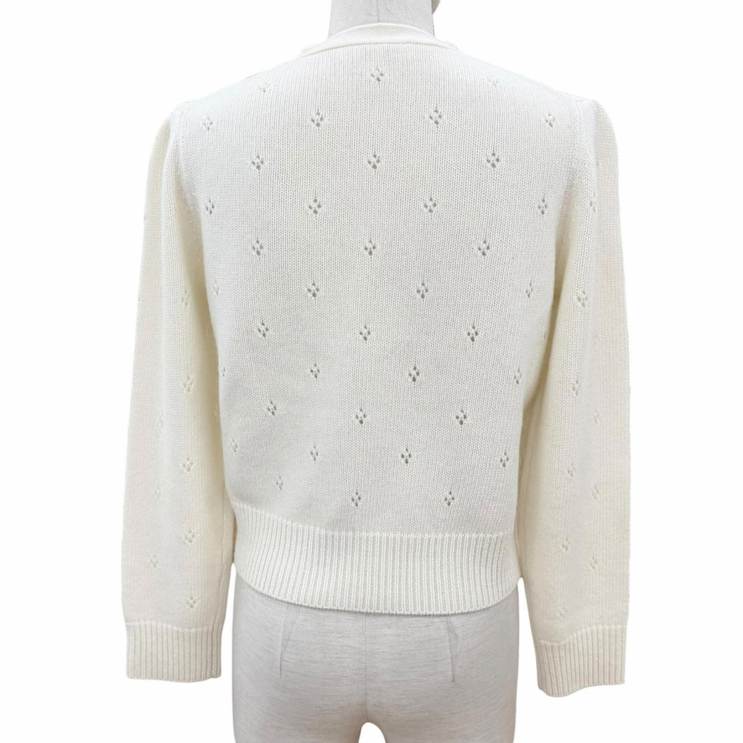 Excellent Chloe knit off white wool Women M CH25WMP08590107