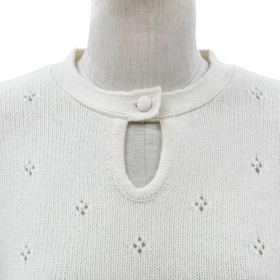 Excellent Chloe knit off white wool Women M CH25WMP08590107