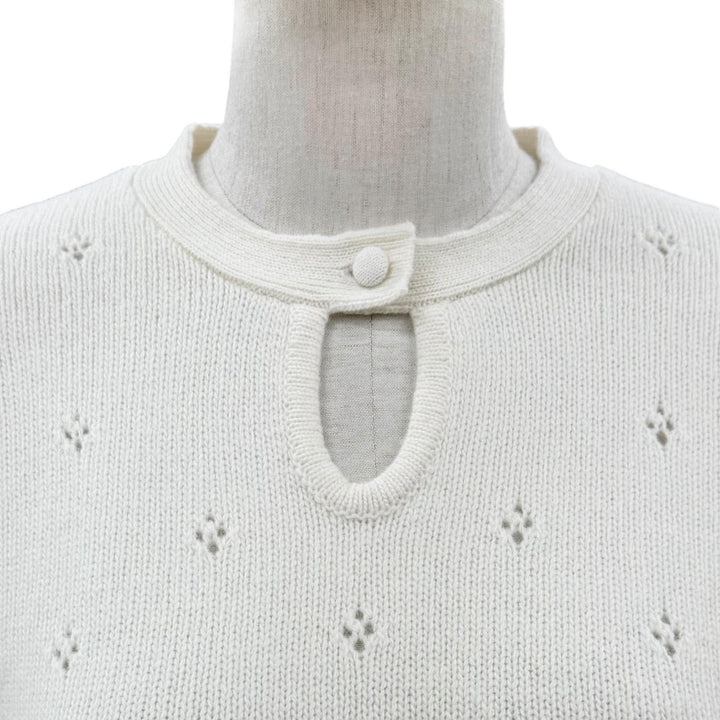 Excellent Chloe knit off white wool Women M CH25WMP08590107