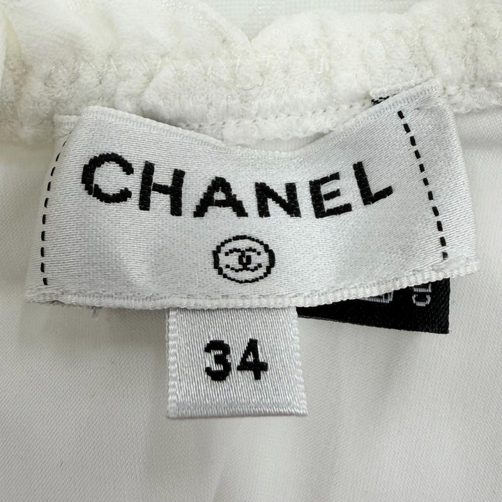 Pristine CHANEL one piece white polyamide Women 34 P74899