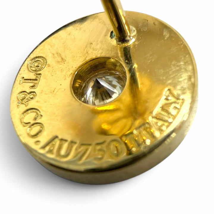 Excellent TIFFANY&Co. Pierce 1837 Circle Yellow Gold AU750 Women