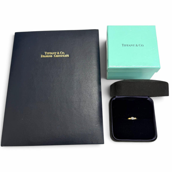 Excellent TIFFANY&Co. Ring ring 0.27 H VVS1 VG NONE T95266 Yellow Gold 750 Women