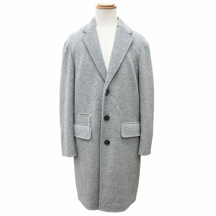 Excellent Ermenegildo Zegna Chester coat JERSEYWEAR Leather 48 4EBCS0