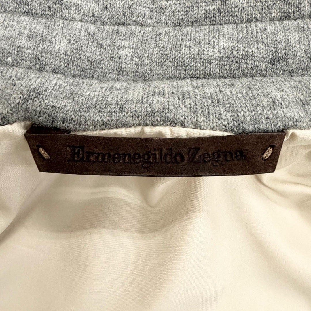 Excellent Ermenegildo Zegna Chester coat JERSEYWEAR Leather 48 4EBCS0