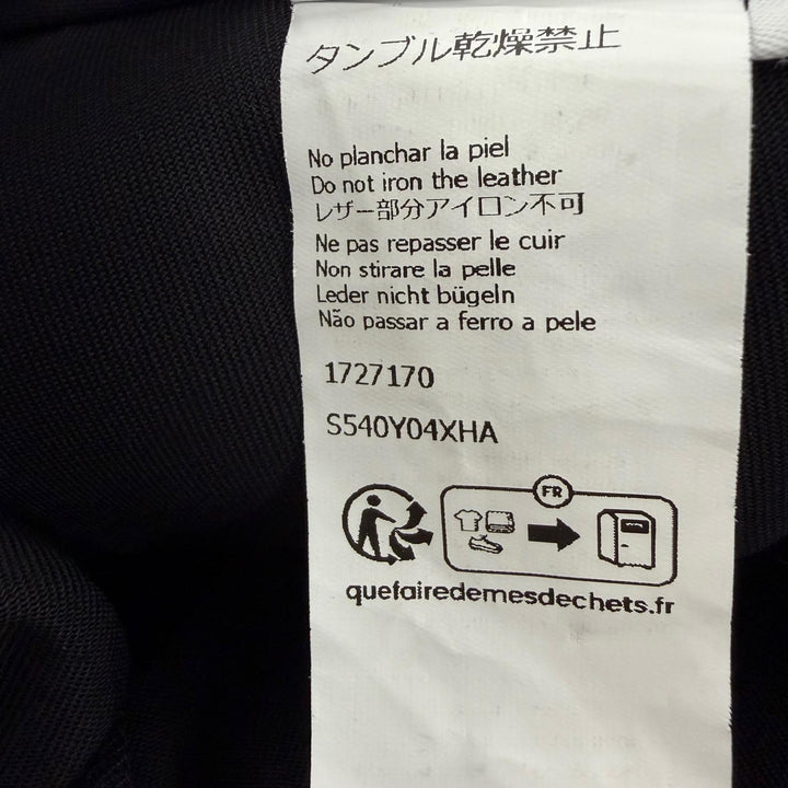 Great LOEWE Pants Anagram leather patch, wrap-style design, cropped. black XS