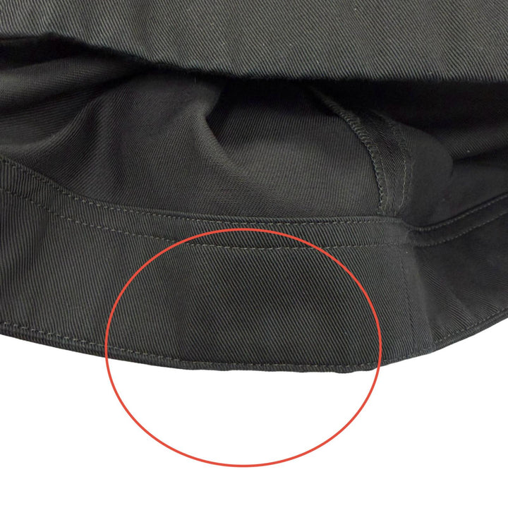 Great LOEWE Pants Anagram leather patch, wrap-style design, cropped. black XS