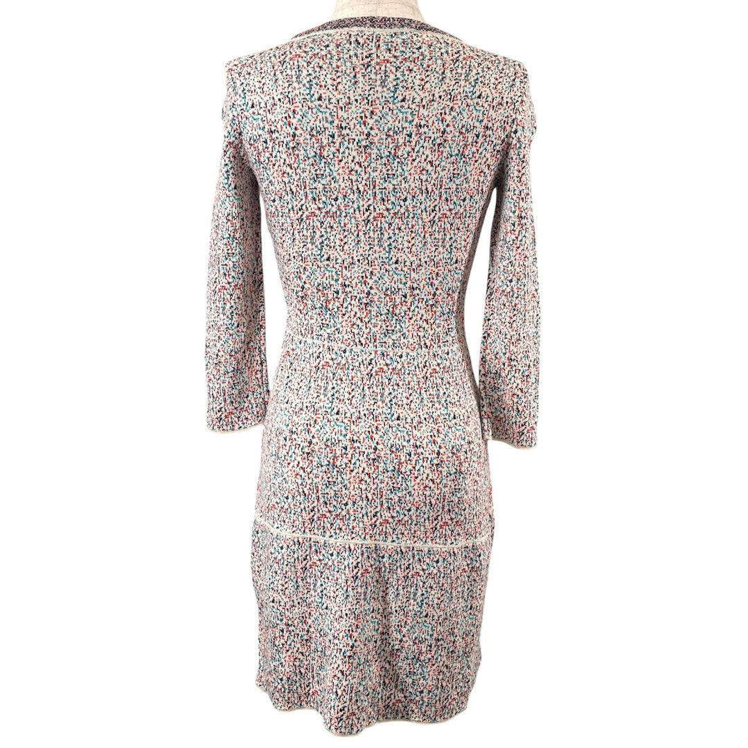 Excellent Christian Dior one piece Crew neck knit Multi silk 38 5C24660AM515