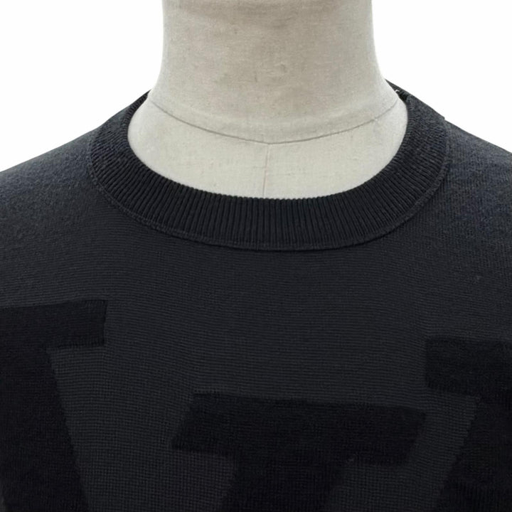 Pristine LOUIS VUITTON sweater Dark gray wool mens M