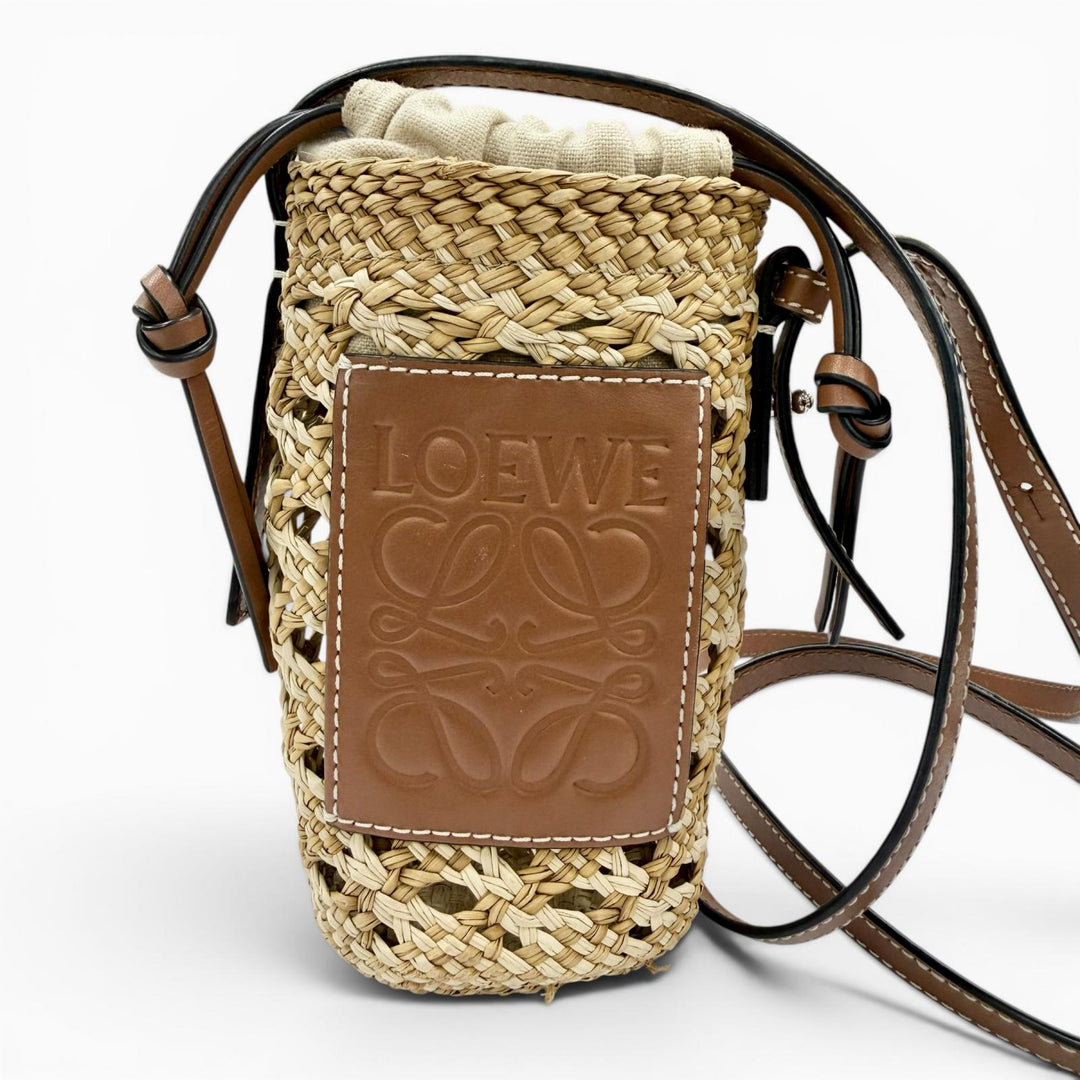 Great LOEWE Shoulder Bag beige Raffia Women C000P71X01