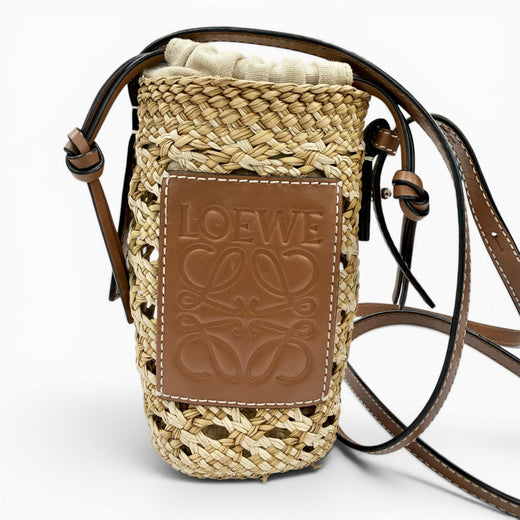 Great LOEWE Shoulder Bag beige Raffia Women C000P71X01