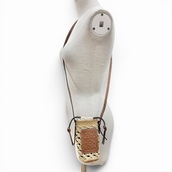 Great LOEWE Shoulder Bag beige Raffia Women C000P71X01