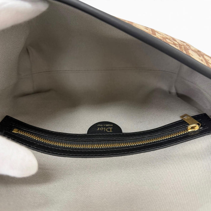 Pristine Dior HOMME Shoulder Bag Dior Jett1 Flap Messenger Bag Mini Oblique