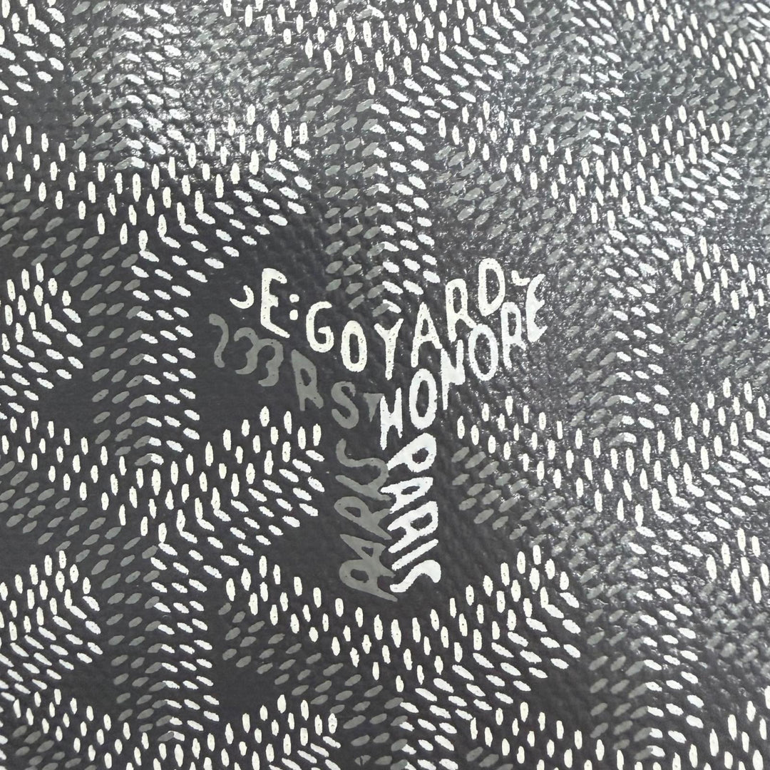 Excellent GOYARD Tote Bag Ange PM Tote Bag Leather accents, with pouch gray