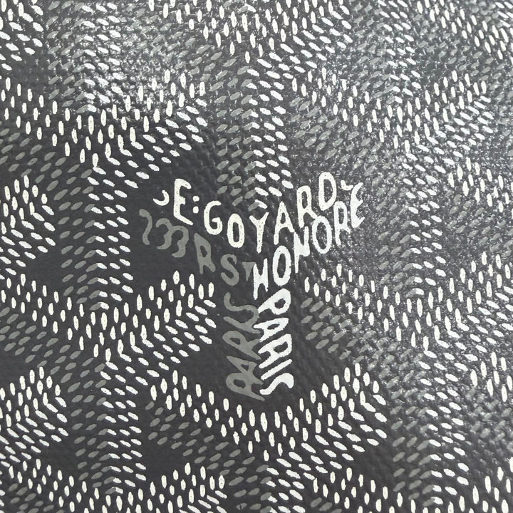 Excellent GOYARD Tote Bag Ange PM Tote Bag Leather accents, with pouch gray