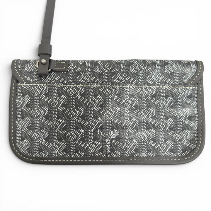 Excellent GOYARD Tote Bag Ange PM Tote Bag Leather accents, with pouch gray