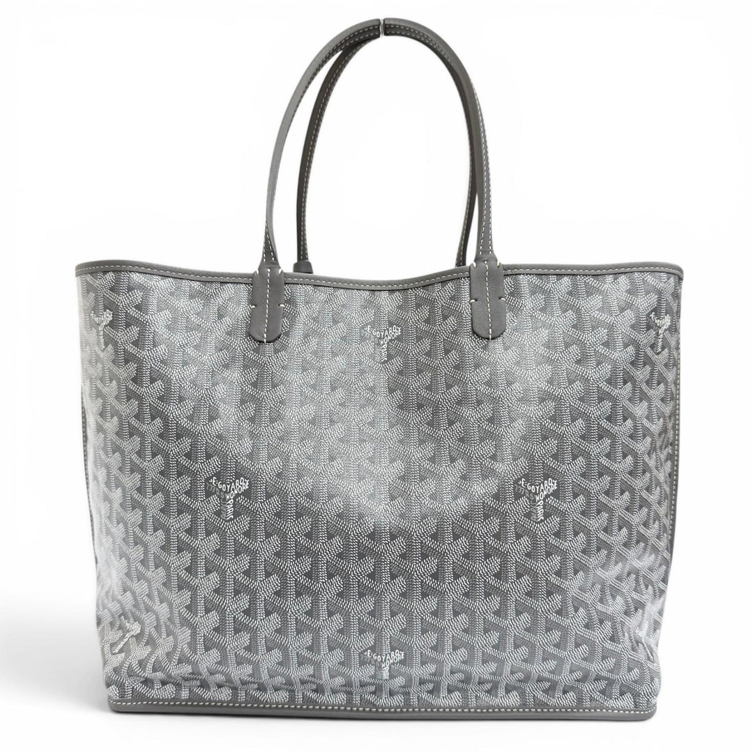 Excellent GOYARD Tote Bag Ange PM Tote Bag Leather accents, with pouch gray