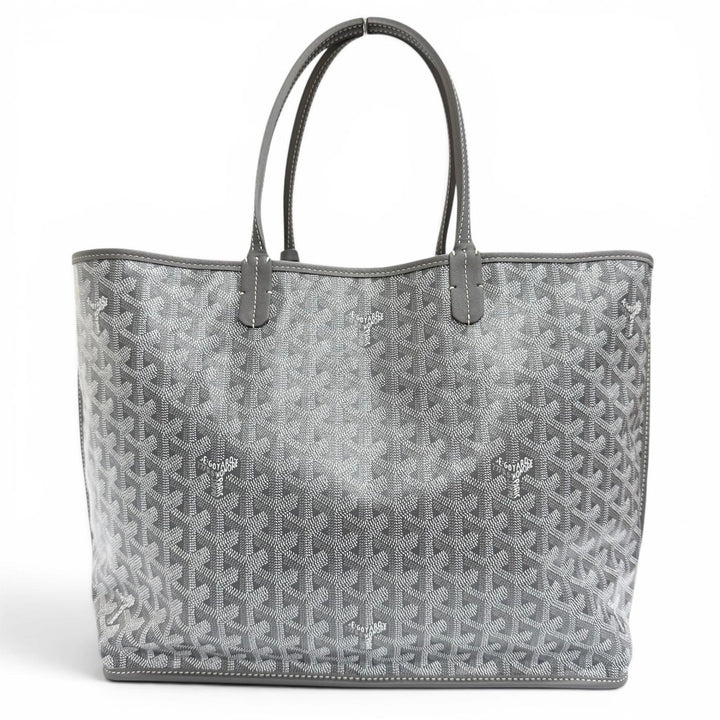 Excellent GOYARD Tote Bag Ange PM Tote Bag Leather accents, with pouch gray