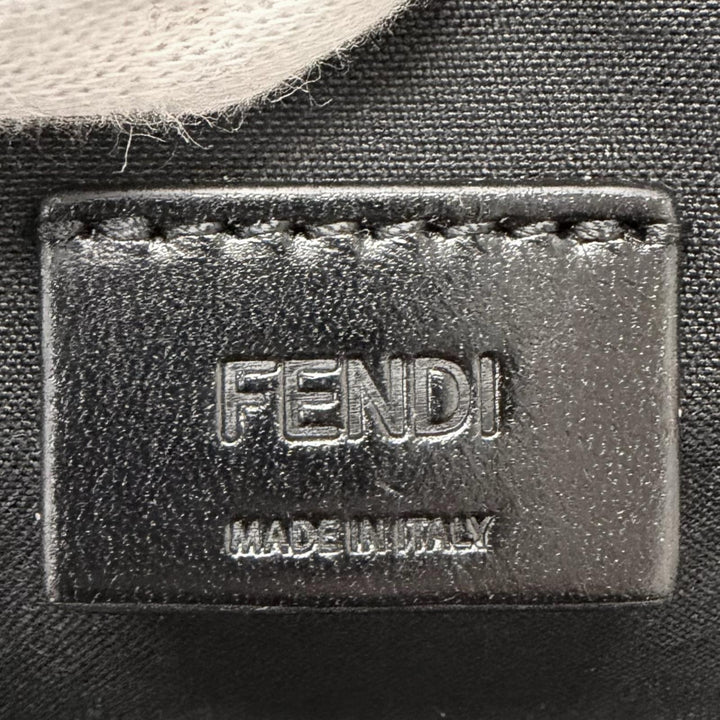 Excellent FENDI Shoulder Bag Louis Medium FF Metal 2WAY Full Grain Calf