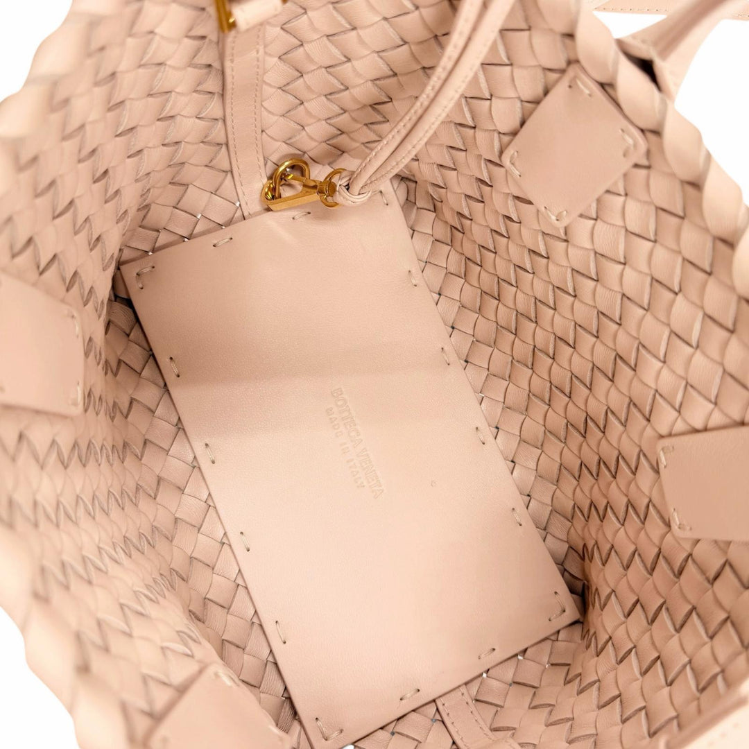 Excellent BOTTEGAVENETA Handbag INTRECCIATO Mini Caba lambskin Leather 781670