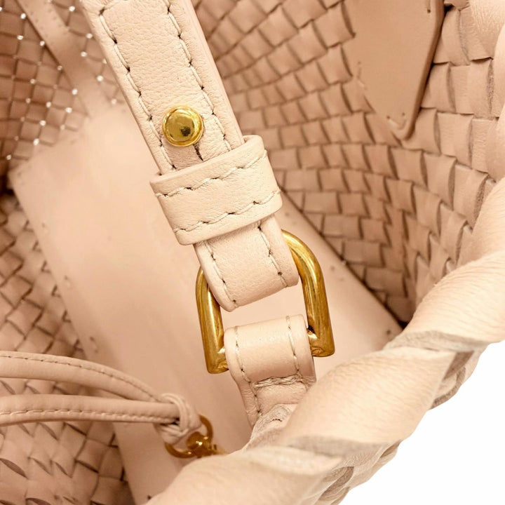 Excellent BOTTEGAVENETA Handbag INTRECCIATO Mini Caba lambskin Leather 781670