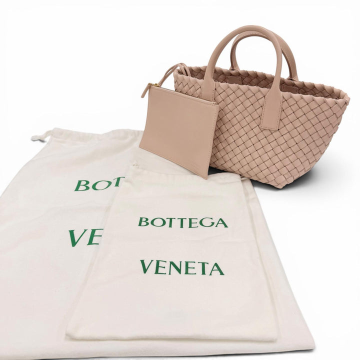 Excellent BOTTEGAVENETA Handbag INTRECCIATO Mini Caba lambskin Leather 781670