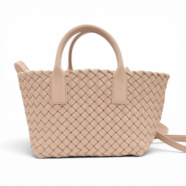 Excellent BOTTEGAVENETA Handbag INTRECCIATO Mini Caba lambskin Leather 781670