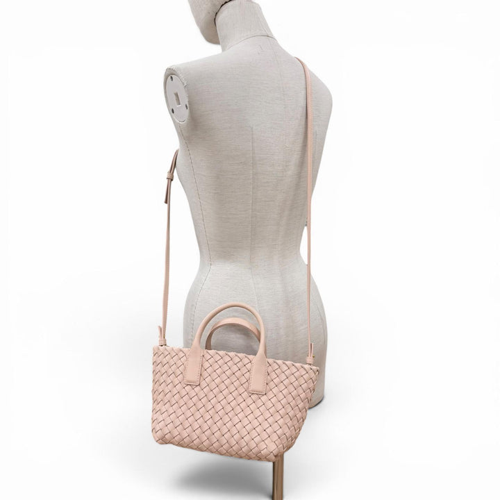 Excellent BOTTEGAVENETA Handbag INTRECCIATO Mini Caba lambskin Leather 781670