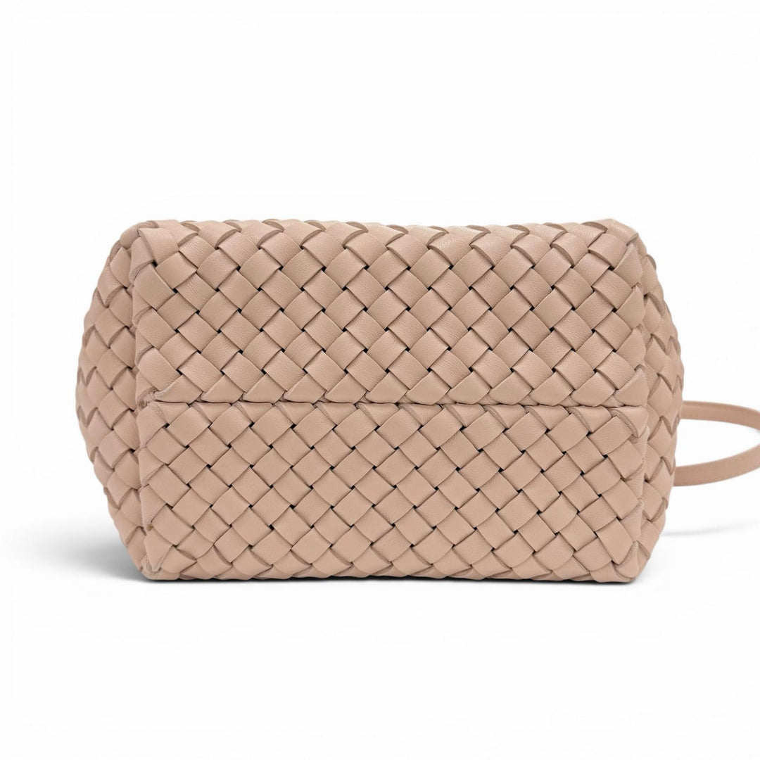 Excellent BOTTEGAVENETA Handbag INTRECCIATO Mini Caba lambskin Leather 781670
