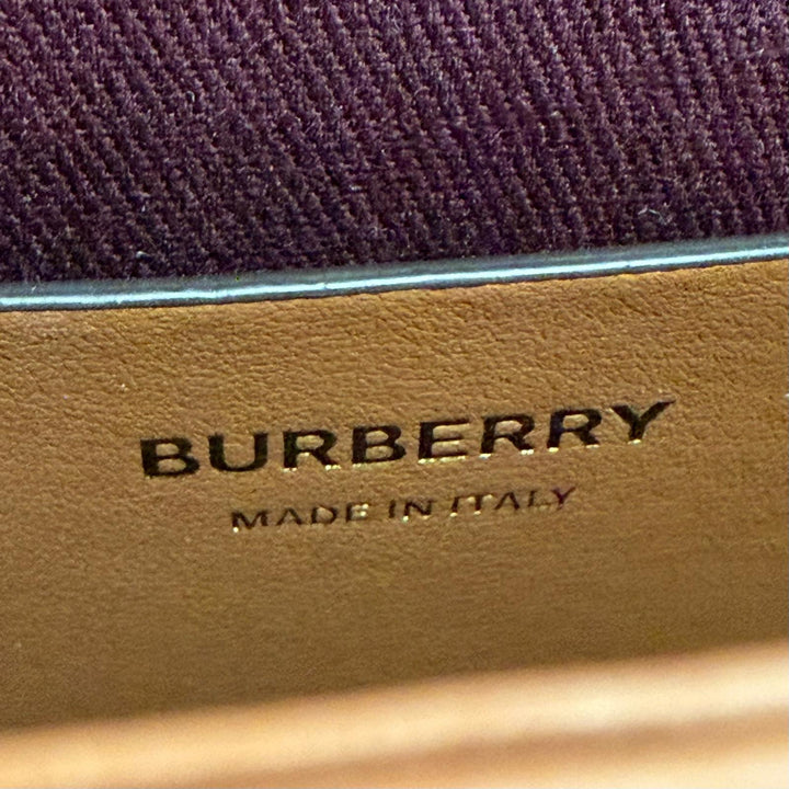 Great BURBERRY Shoulder Bag Elizabeth Logo Metal Nova Check Pattern 8071356
