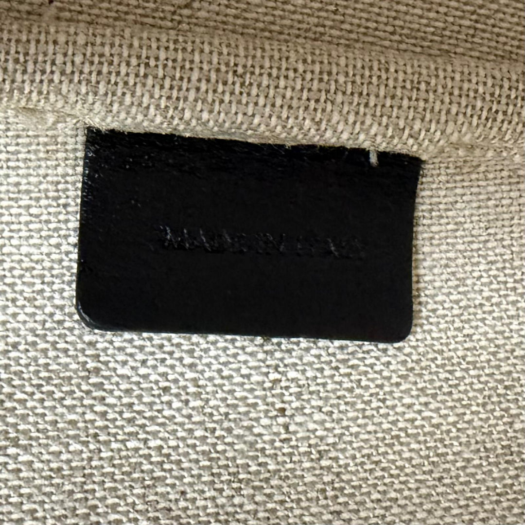 Excellent CELINE Shoulder Bag Small Bucket Bag / Triomphe Canvas & Calfskin