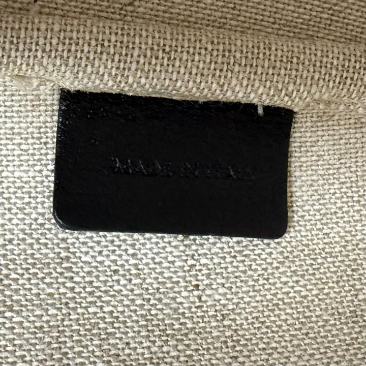 Excellent CELINE Shoulder Bag Small Bucket Bag / Triomphe Canvas & Calfskin
