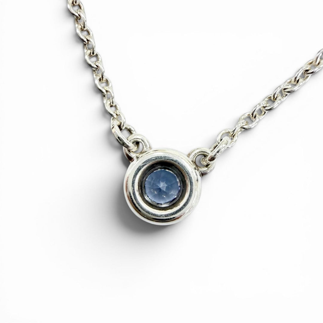 Great TIFFANY&Co. Color by the Yard Tanzanite Pendant Silver AG925 Women