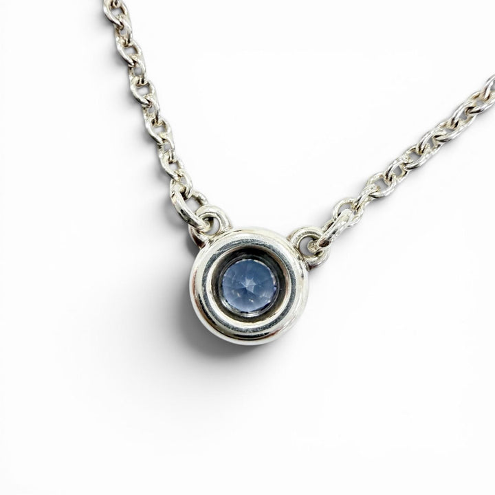 Great TIFFANY&Co. Color by the Yard Tanzanite Pendant Silver AG925 Women